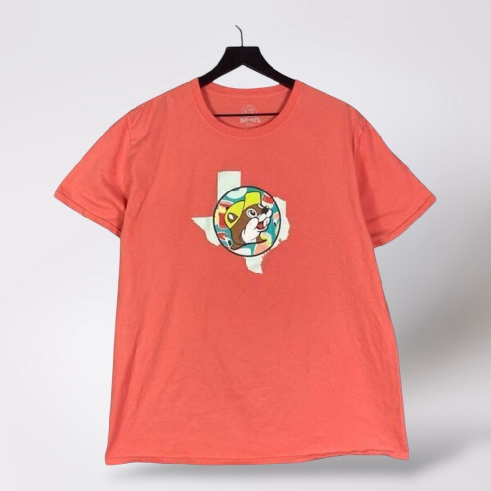 Buc-ee’s Texas Rivers Coral Graphic‎ T-Shirt Unisex Small Float Logo 100% Cotton